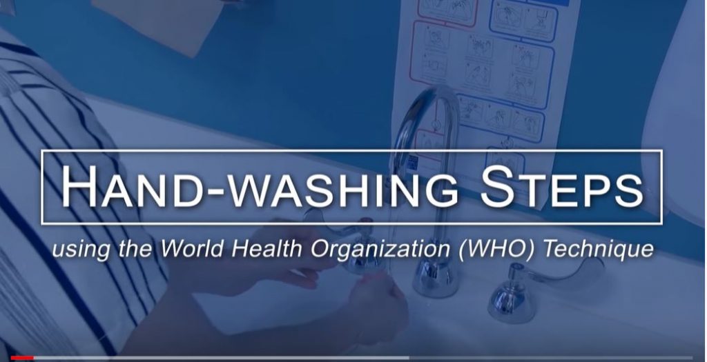 hand washing video screen shot 1