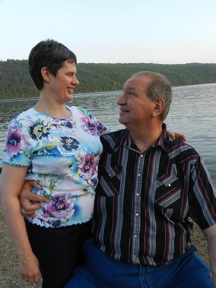 Lisa and Duane by water